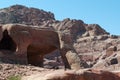 Petra, canyon, tomb, Petra Archaeological Park, Jordan, Middle East, mountain, desert, landscape, climate change Royalty Free Stock Photo