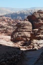 Petra, Petra Archaeological Park, Jordan, Middle East, mountain, desert, landscape, climate change Royalty Free Stock Photo