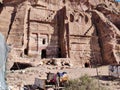 Petra - Asino presso la Tomba della Seta