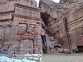 Petra - Bancarella lungo la Strada delle Facciate