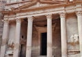 Petra - Colonnato di El Khasneh Royalty Free Stock Photo