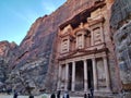 Petra - El Khasneh al tramonto Royalty Free Stock Photo