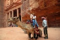 Petra in the Hashemite Kingdom of Jordan Royalty Free Stock Photo