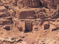 Petra historic and archaeological city carved from sandstone stone, Jordan, Middle East