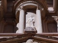 Detail of the Rock-cut Treasury in Petra, Jordan Royalty Free Stock Photo