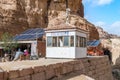 Tourism Police in Petra in Jordan. Petra is one of the New Seven Wonders of the World