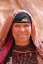 PETRA, JORDAN, MARCH 12, 2016: Portrait of a bedouin woman nicely dressed