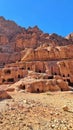 Petra Jordan Monastery treasury sunset Royalty Free Stock Photo
