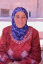 PETRA, JORDAN - NOVEMBER 18, 2010: Portrait of a bedouin woman nicely dressed