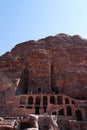 The Royal Tombs of Petra in Jordan Royalty Free Stock Photo