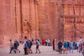 Petra, Jordan tourists near Treasury, Al Khazneh