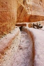 Petra Jordan- Water way erosion on the stone