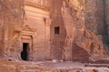 Nabataean Rock city of Petra, Jordan Royalty Free Stock Photo