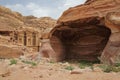 Nabataean Rock city of Petra, ad Deir, Monastery, Jordan Royalty Free Stock Photo