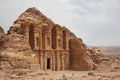 Nabataean Rock city of Petra, ad Deir, Monastery, Jordan Royalty Free Stock Photo