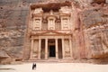 Nabataean Rock city of Petra, al Khazneh, Treasury, Jordan