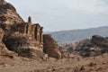 Petra monastery Royalty Free Stock Photo