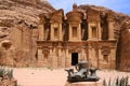 Petra monastery, Jordan Royalty Free Stock Photo