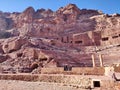 Petra - Scorcio del Teatro romano Royalty Free Stock Photo
