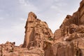 Petra Tombs from the Side Royalty Free Stock Photo