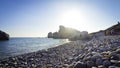 Petra tou Romiou - famous pebble beach on Cyprus