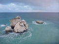 Petra tou romiou, legendary birthplace of godess aphrodite in cyprus