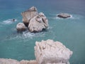 Petra tou romiou, legendary birthplace of godess aphrodite in cyprus