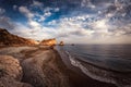 Petra tou Romiou Rock of the Greek, Aphrodite`s Rock. Paphos D Royalty Free Stock Photo