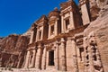 Petra Treasury and Blue Sky Royalty Free Stock Photo