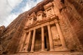 Petra Treasury landmark, Wadi Musa, Middle East, Jordan Royalty Free Stock Photo