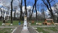 Petre Carp monument - Downtown Tibanesti - Iasi - Moldova - Romania