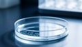 Petri dish in laboratory, representing scientific research and microbiology tools Generative AI Royalty Free Stock Photo