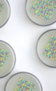 Petri dishes with samples for DNA sequencing
