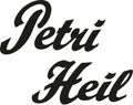 Petri Heil retro Royalty Free Stock Photo