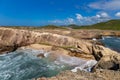 The Petrification Savannah La Savane des Petrifications waterfront, Sainte-Anne, Martinique Royalty Free Stock Photo