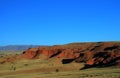 Petrified dunes at the sunset Royalty Free Stock Photo