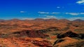 Petrified dunes at the sunset in Namib desert Royalty Free Stock Photo