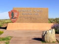 Petrified Forest National Park Sign Board Royalty Free Stock Photo