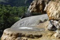 Petrified Fountain of RÃÂ©otier, Hautes-Alpes, France Royalty Free Stock Photo