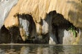 Petrified Fountain of RÃÂ©otier puddle, french Hautes-Alpes Royalty Free Stock Photo