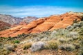White Navajo Sandstones in Snow Canyon State Park, Utah