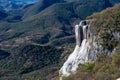 Petrified waterfalls, Hierve El Agua in the Central Valleys of Oaxaca, Mexico