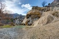 Petrifying fountain of Reotier - Hautes-Alpes Royalty Free Stock Photo