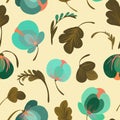 Petrikovka, Ukrainian folk painting, stylized floral pattern. Royalty Free Stock Photo