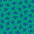 Petrikyvka blue twig. An interesting plant print for your creativity, for printing on things, on fabric