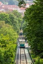 Petrin funicular in Prague, Czech Republic Royalty Free Stock Photo