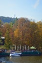 Petrin Hill viewed through autumnal trees