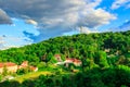 Petrin Lookout Tower (1892), resembling Eiffel tower, Petrin Hill Park, Prague, Czech Republic Royalty Free Stock Photo