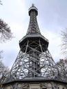 Petrin Lookout Tower (1892), resembling Eiffel tower, Petrin Hill Park, Prague, Czech Republic Royalty Free Stock Photo