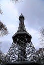 Petrin Lookout Tower (1892), resembling Eiffel tower, Petrin Hill Park, Prague, Czech Republic Royalty Free Stock Photo